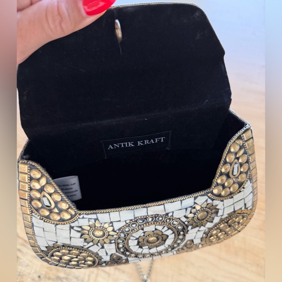 NWOT Antik Kraft Greek style shoulder clutch - Picture 5 of 6